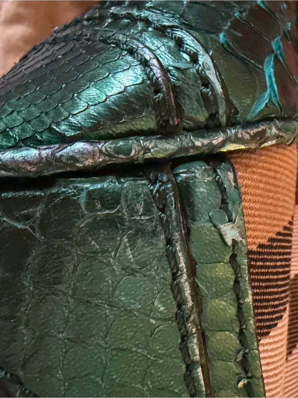 Burberry Prorsum “The Blaze” python skin trim medium size bag
